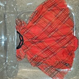 Red holiday/xmas dress size 3 month infant